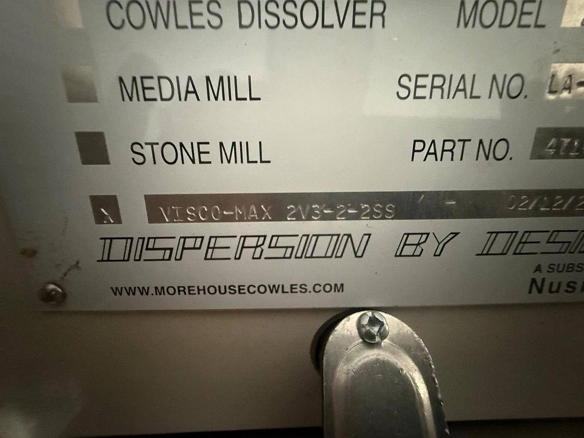 Used 2 Gal Morehouse Cowles Mixer, Model VIscomax  2V3-2-2SS