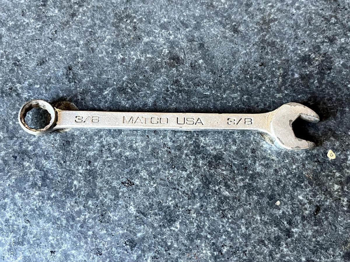 Used MATCO Tools USA WCH122, 3/8" COMBINATION WRENCH, 4.7" Long, 12Pt.