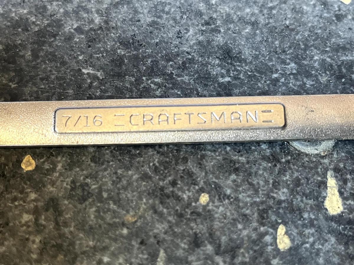 Used Craftsman 7/16in. Combination Wrench VA 44694 Made in USA,  6" long 12 Point