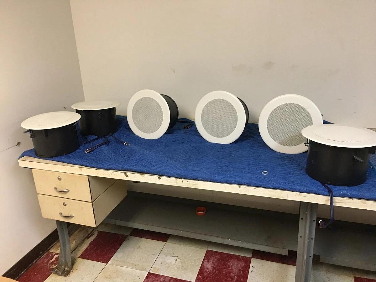 Used AMK Innovations PSA615-CFS AMK Slave Coaxial Ceiling Speakers