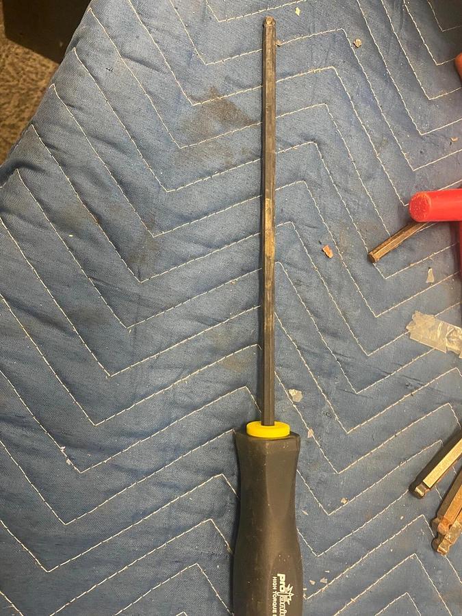 Used Bondhus 1/4" Allen Hex Protanium Ball Driver High Torque Screwdriver - New Long