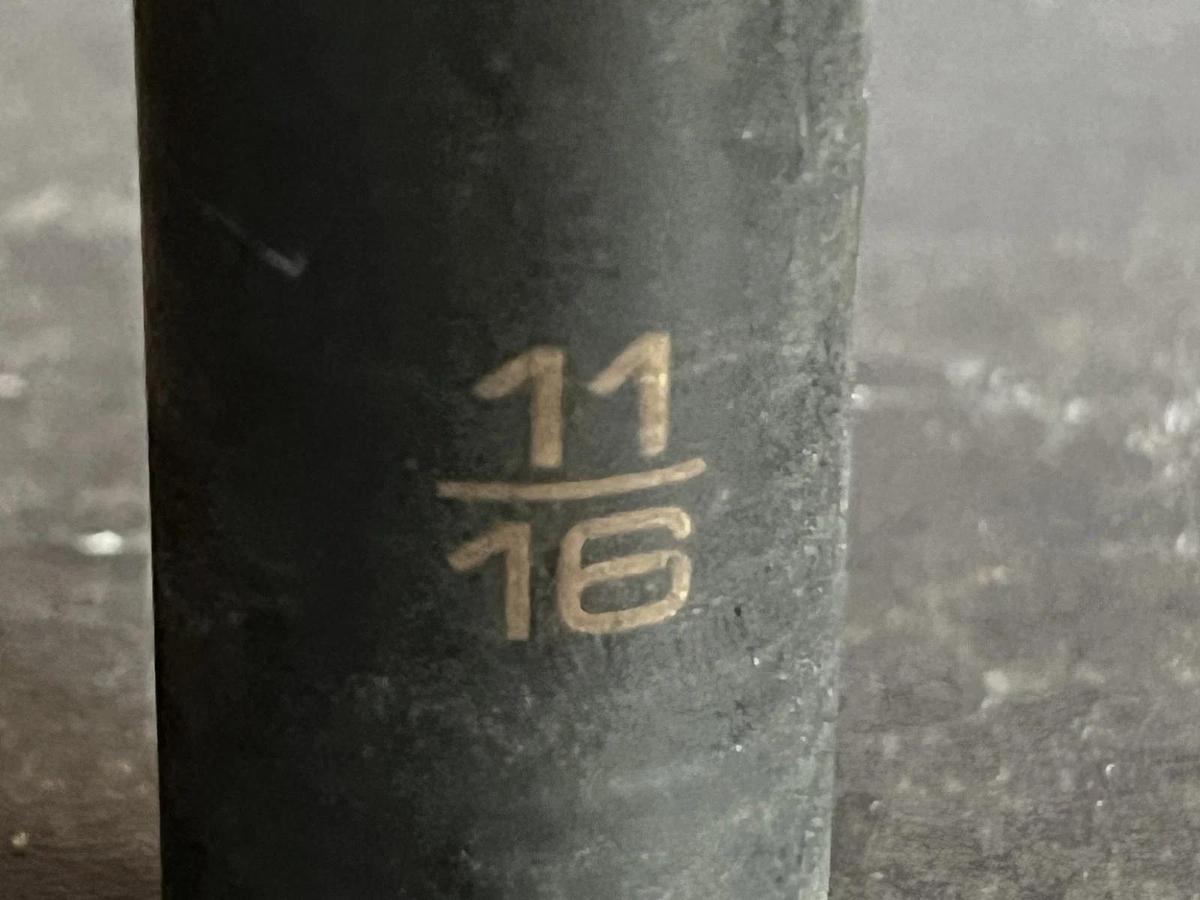 Used Matco Tools 3/8” Drive 11/16" SAE Deep 6 Point Impact Socket BDP226V