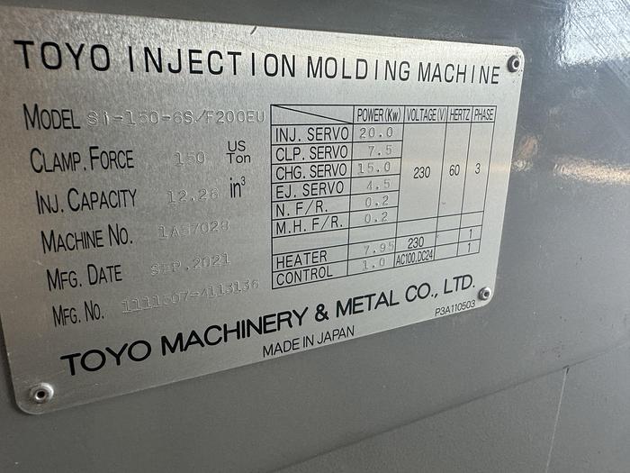 Used 2021 Toyo Si-150-6S. F200EU