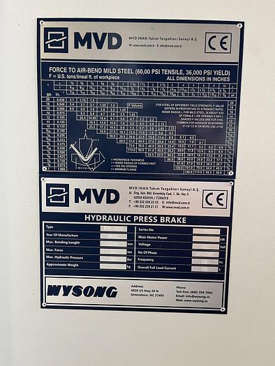 2023 Wysong MVD B40-1250