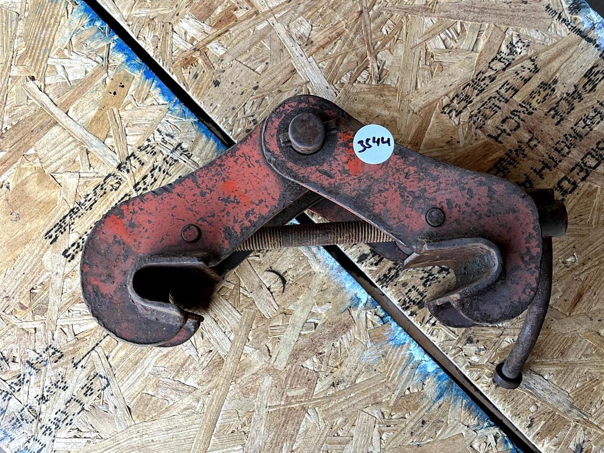 Used CAMLOK PTKW3T  Beam Clamp WLL-3ton  3-7 inch Flange. Code 6