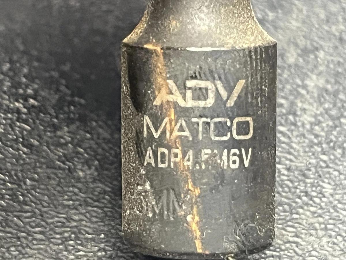 Used MATCO Tools "ADV" ADP4.5M6V, 1/4" Drive 4.5mm. 6Pt. Impact Socket, 2" Deep