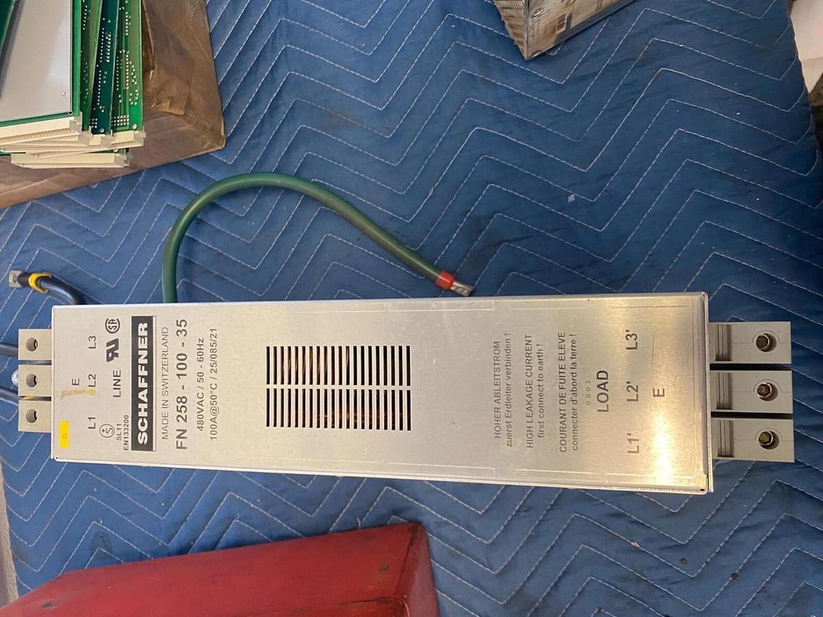 Used New Schaffner FN258-100-35 Power Line Filter 3-Phase