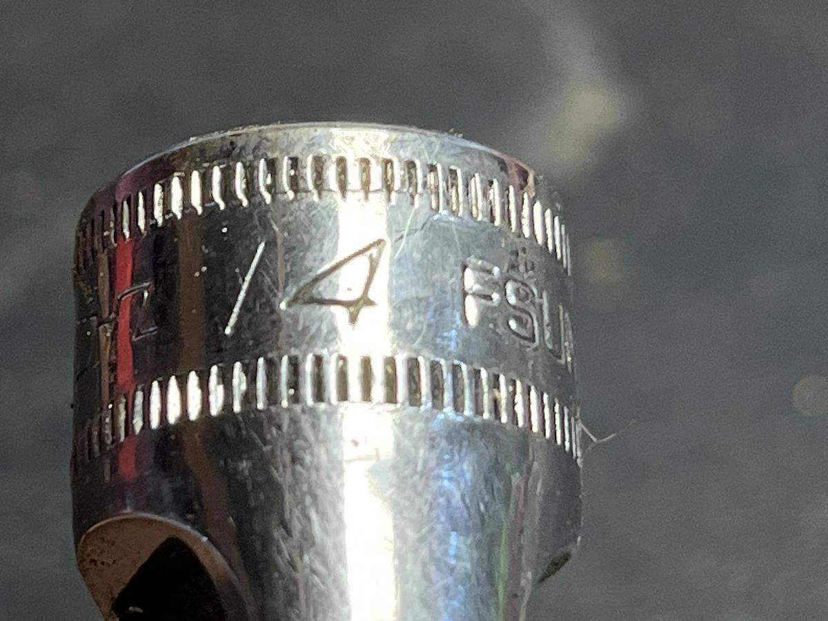 Used Snap On Tools FSUM14A 3/8” Dr 6 Pt Metric 14mm Flank Dr Shallow Universal Socket