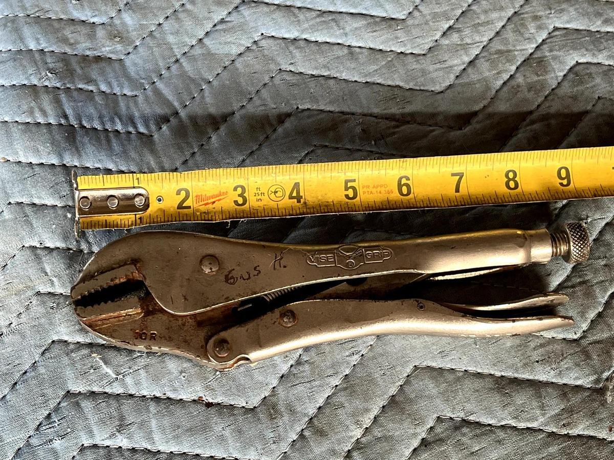 Used Vintage No. 10R PETERSON-DEWITT MFG. CO. VISE-GRIP Locking Pliers USA MADE