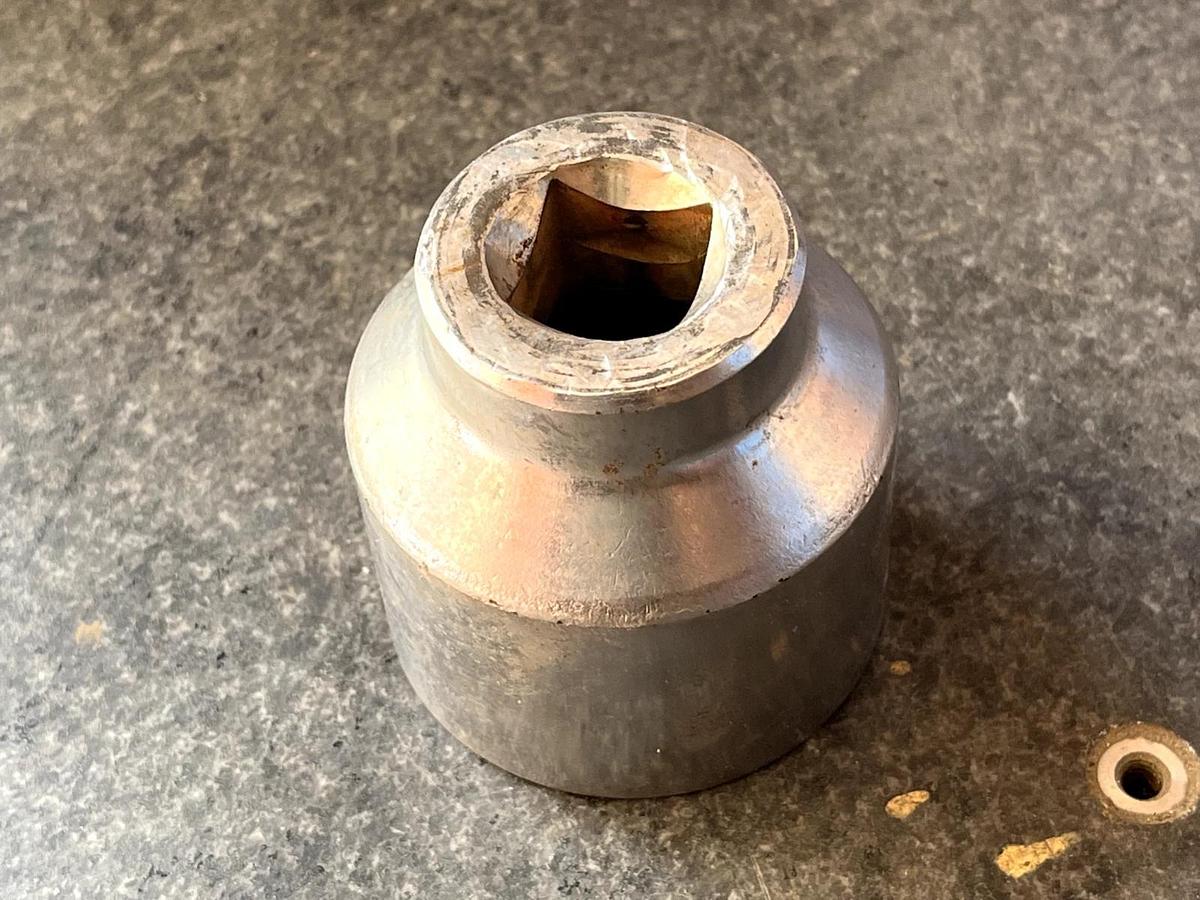 Used 12-Point Chrome SAE 2" Socket with 3/4" Drive