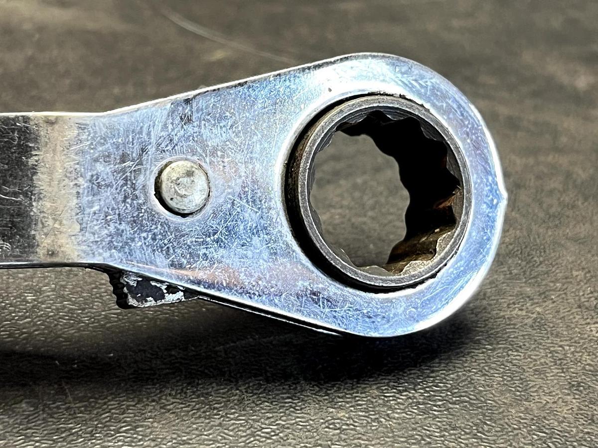 Used Blue-Point Tools RYA1618 1/2in. X 9/16in. 12 Point Offset Ratcheting Box Wrench