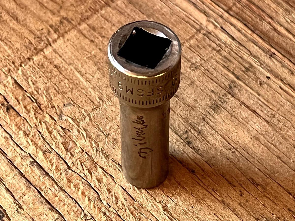 Used SNAP ON  SFSM9  3/8" Drive 6-Point Metric 9mm Deep Socket  USA