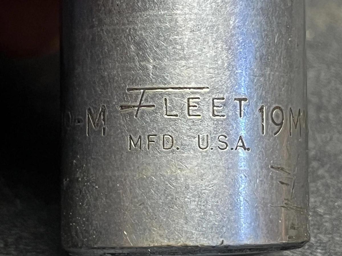 Used Fleet 1219MD 19mm 12pt 3/8" Drive Socket
