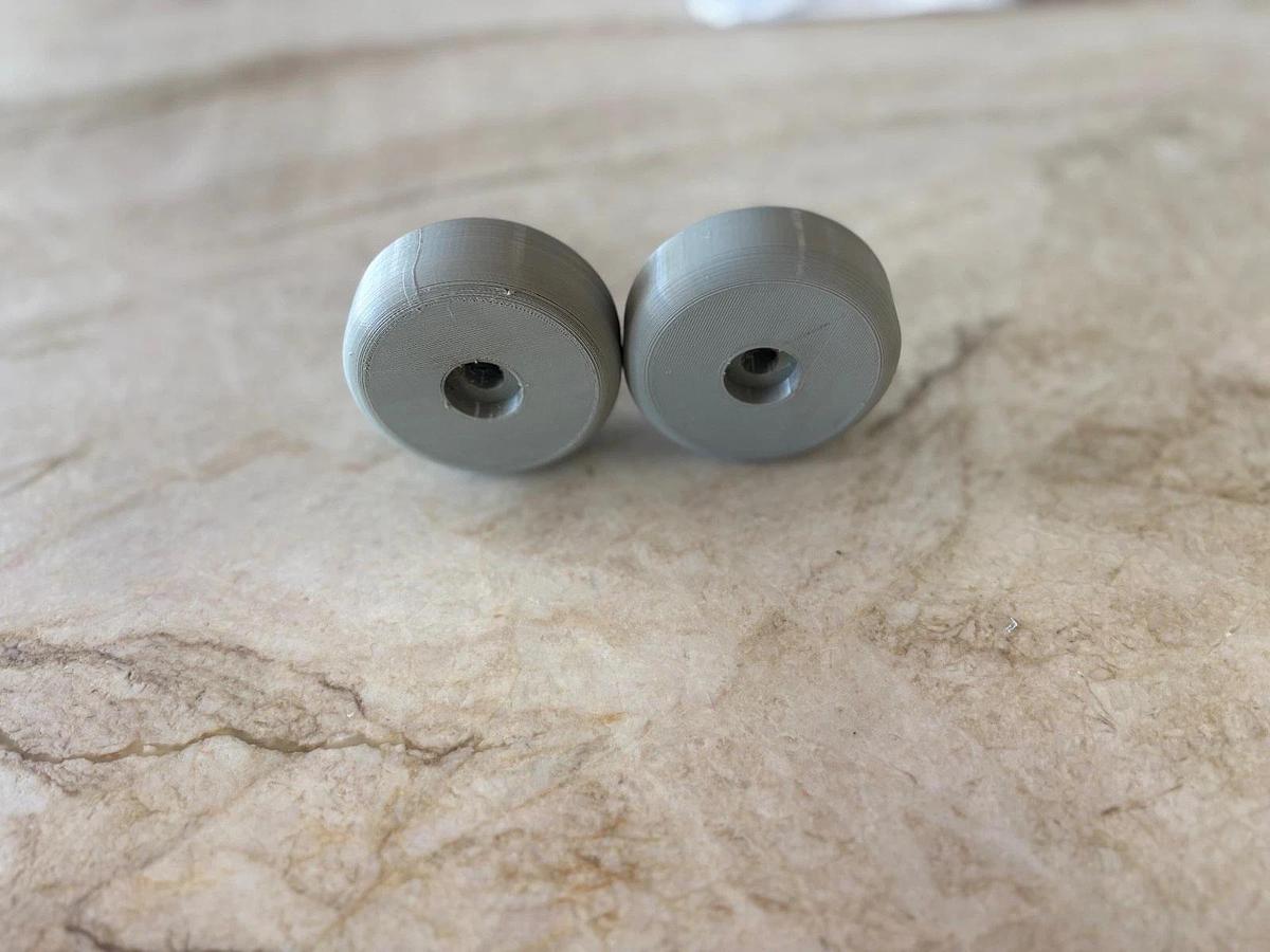 Used Upgrade caster wheels for Razor Crazy cart Max fit non-shattering Pair  GREAY