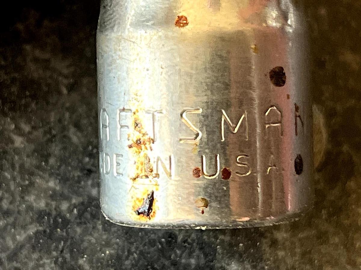 Used CRAFTSMAN TOOLS 47503  9/16in  1/2" DRIVE 12 PT CHROME SOCKET USA EE SERIES