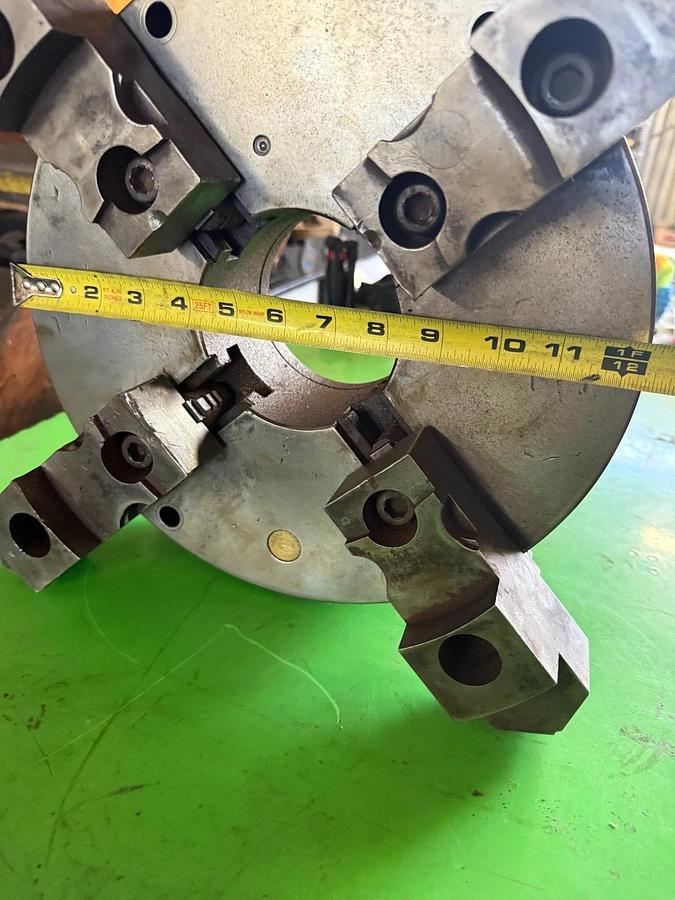 Used Bison Lathe Chuck 4-Jaw Self Centering Chuck  12.5" Diameter 1028 00