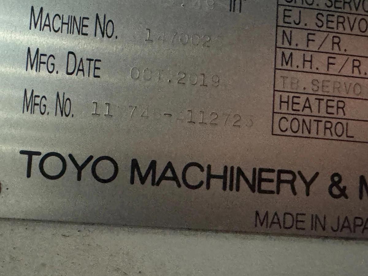 Used 90 Ton Toyo Vertical Rotary Injection Molding Machine New 2019