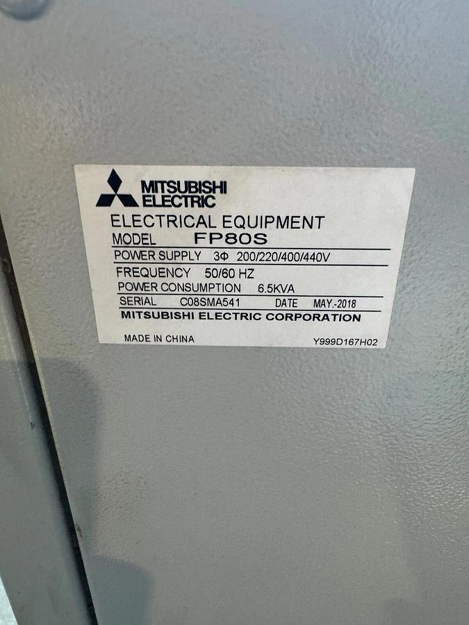 Used Mitsubishi EDM. EA8SM EDM, 2018, 4/7 SHUTTLE ATC, SYSTEM 3R, C-AXIS RAM-TYPE