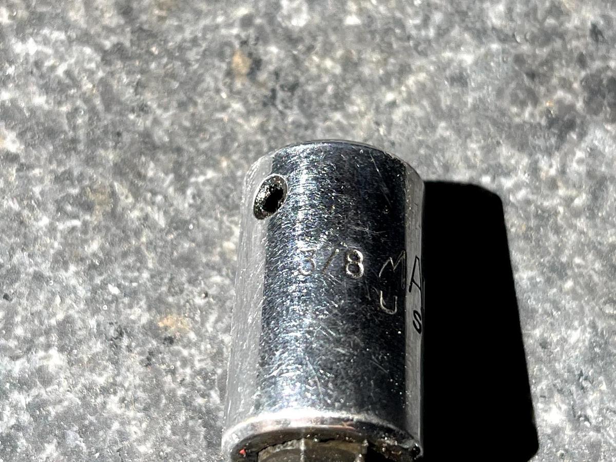 Used Mac Tools USA 3/8" Drive 3/8" SAE Hex Bit Chrome Socket Driver X126DS