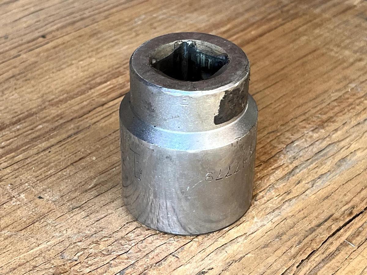 Used Craftsman 47779 3/4" Drive 1 3/8" Socket USA V Series Shallow 12 Point Chrome