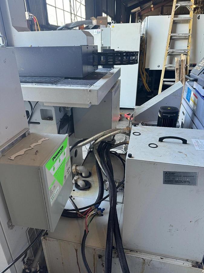 Used Mitsubishi EDM. EA8SM EDM, 2018, 4/7 SHUTTLE ATC, SYSTEM 3R, C-AXIS RAM-TYPE