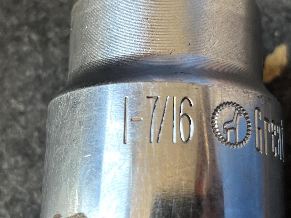 Used GreatNeck SO716  3/4 Drive 12 Pt. Socket-1 7/16” CR-V steel New