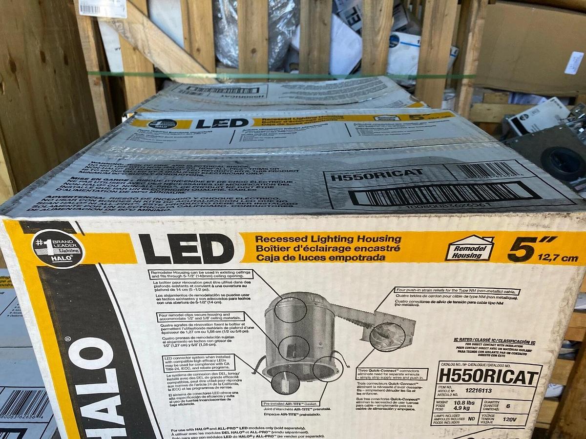 Used HALO H550RICAT NEW in Box QUANTITY 6 IN BOX