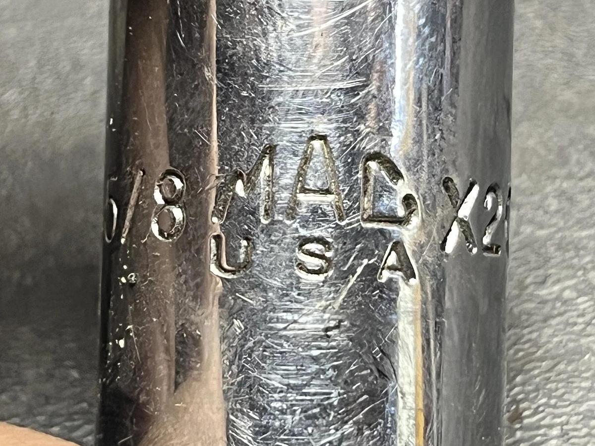 Used Brand New Mac Tools X206R 5/8 Short 3/8 Drive Chrome 6 Point Socket