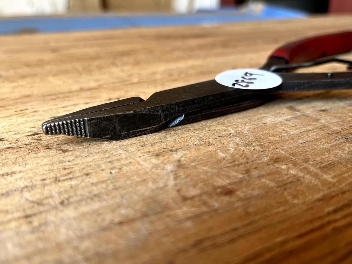 Used MAC Tools USA P22A Straight Tip Lock Ring Pliers - Red Grip