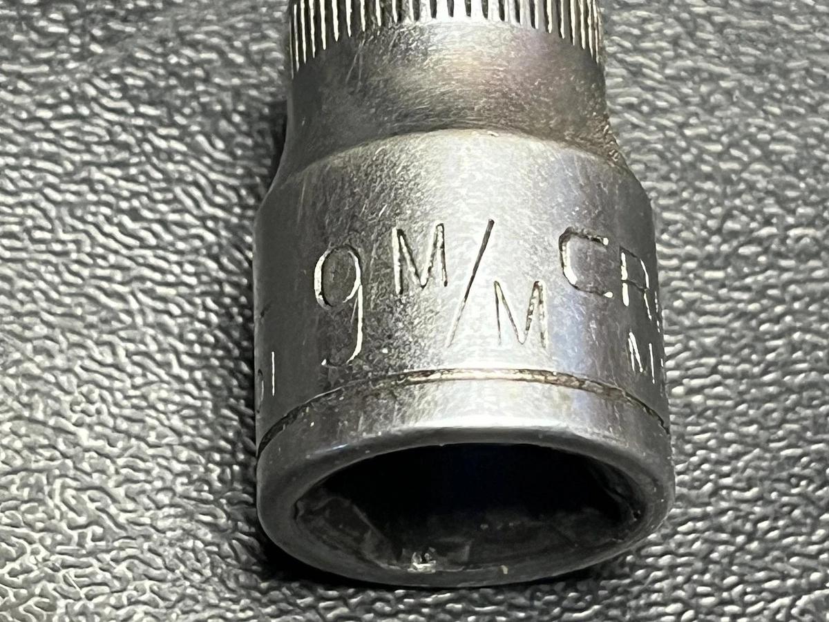 Used Craftsman USA 9mm 12 Point 3/8" Drive Shallow Socket 44301 G Series            n