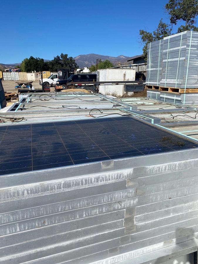 Used 12 cents/watt Mitsubishi 170W Solar Panel Model PV-MFt170EB4