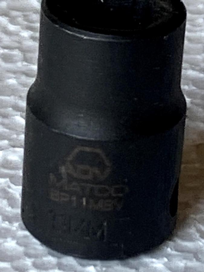 Used Matco USA 11mm 6 Point 3/8" Drive Shallow Impact Socket BP11MBV