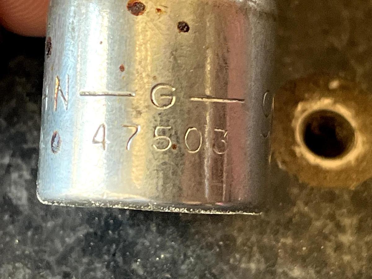 Used CRAFTSMAN TOOLS 47503  9/16in  1/2" DRIVE 12 PT CHROME SOCKET USA EE SERIES