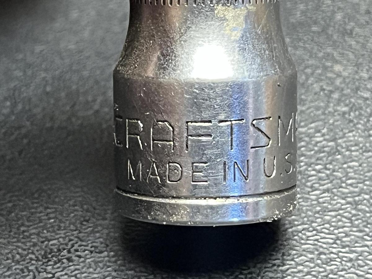 Used Craftsman USA 9mm 12 Point 3/8" Drive Shallow Socket 44301 G Series            n