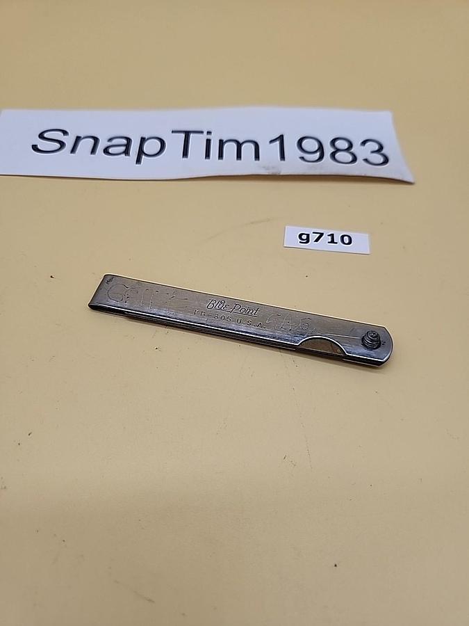 Used Snap-on FB300A Bent Blade Feeler Gauge Set USA