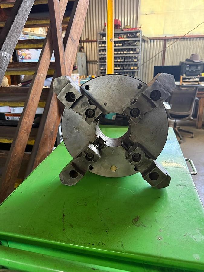 Used Bison Lathe Chuck 4-Jaw Self Centering Chuck  12.5" Diameter 1028 00