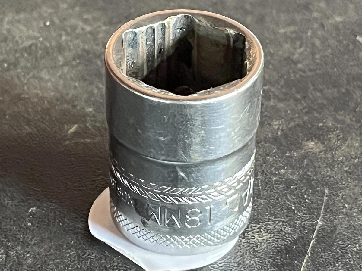 Used Mac Tools Edge 3/8" Drive 13l8mm Shallow Socket XG618MM