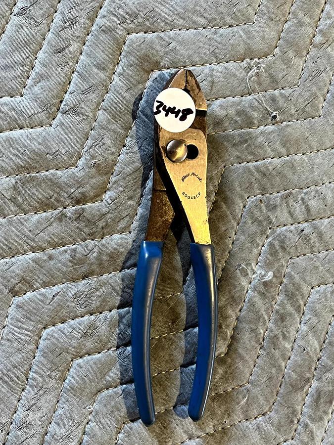 Used "Blue Point Tools 8"" Soft Grip Slip Joint Pliers BDG48CP | Single Item | Size: 8in | 1 Piece"