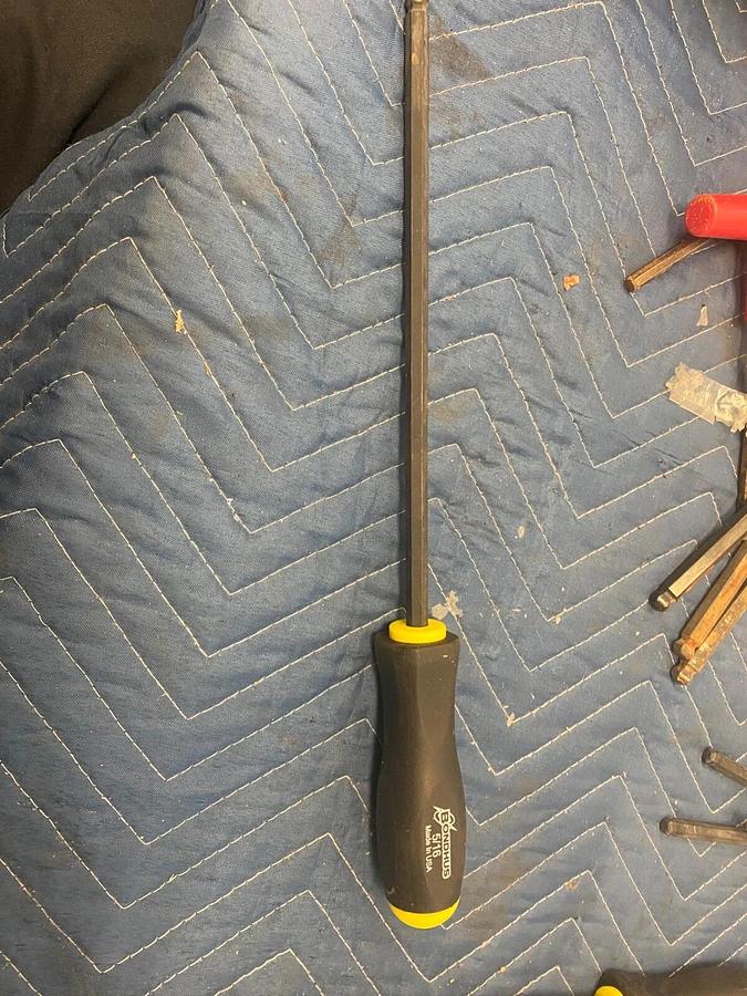 Used BONDHUS PROTANIUM HIGH TORQUE STEEL BALL DRIVER 3/8 SHAFT 15" OVERALL