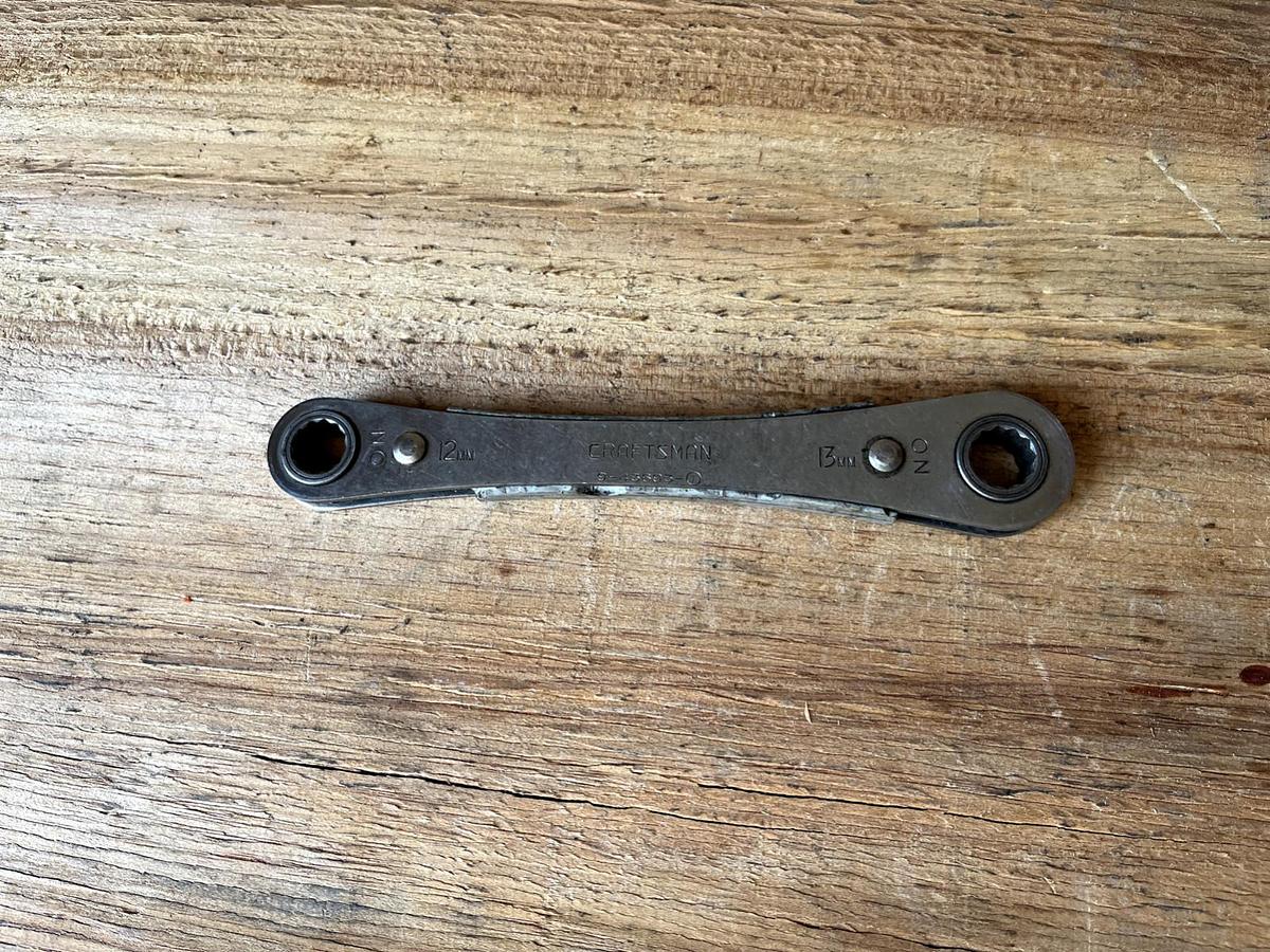 Used Sears Craftsman USA 9-43693 Metric Ratchet Wrench 12 & 13 MM, 12 Point 🇺🇸