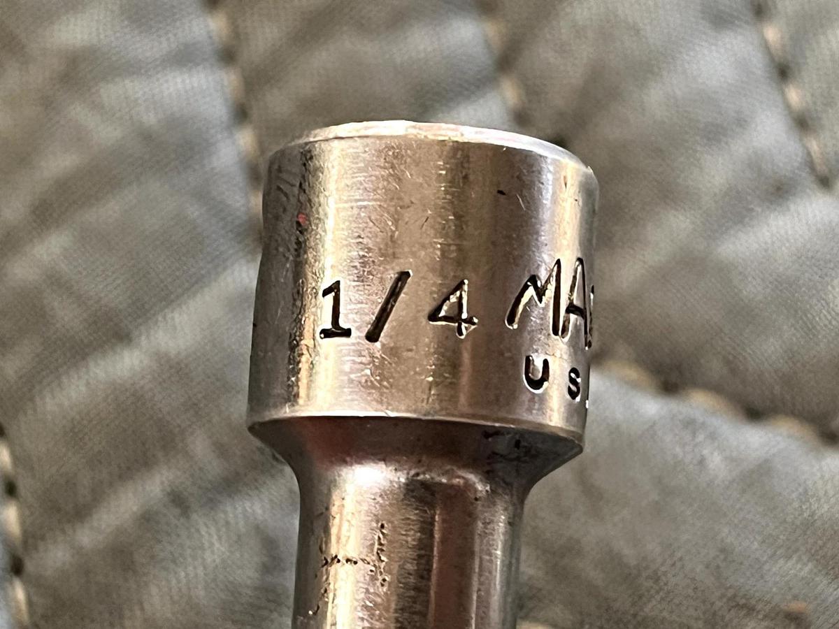 Used Mac Tools XD86 1/4" SAE 3/8"dr Deep Chrome 6pt Socket