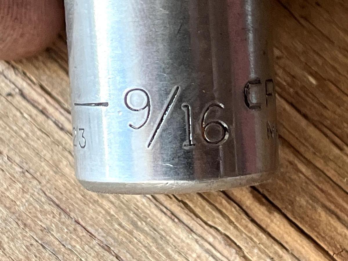 Used Vintage Craftsman 1/2" Drive 9/16" 8 Point Torx Shallow Socket SAE G 44223 USA