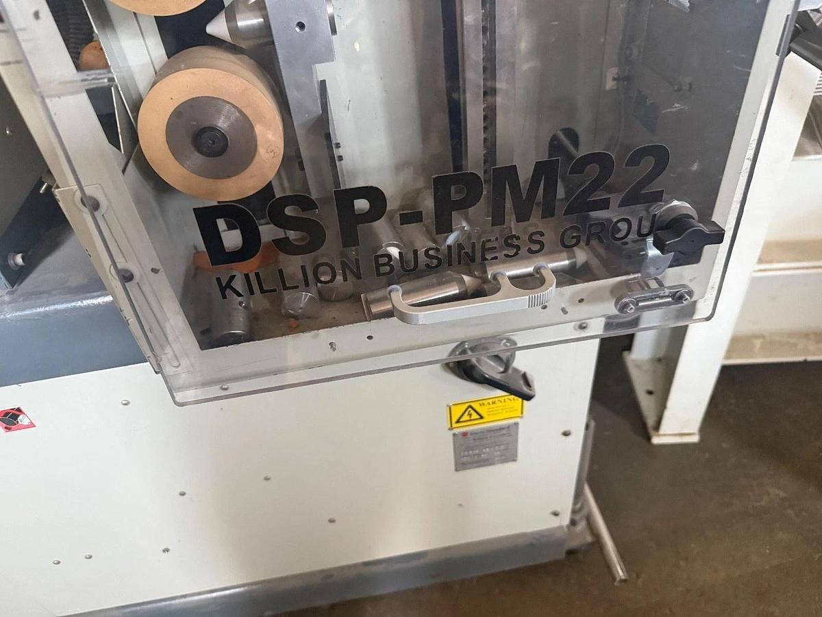 Used Davis Dillon Servo Fly Knife Tube Cutter with feeder