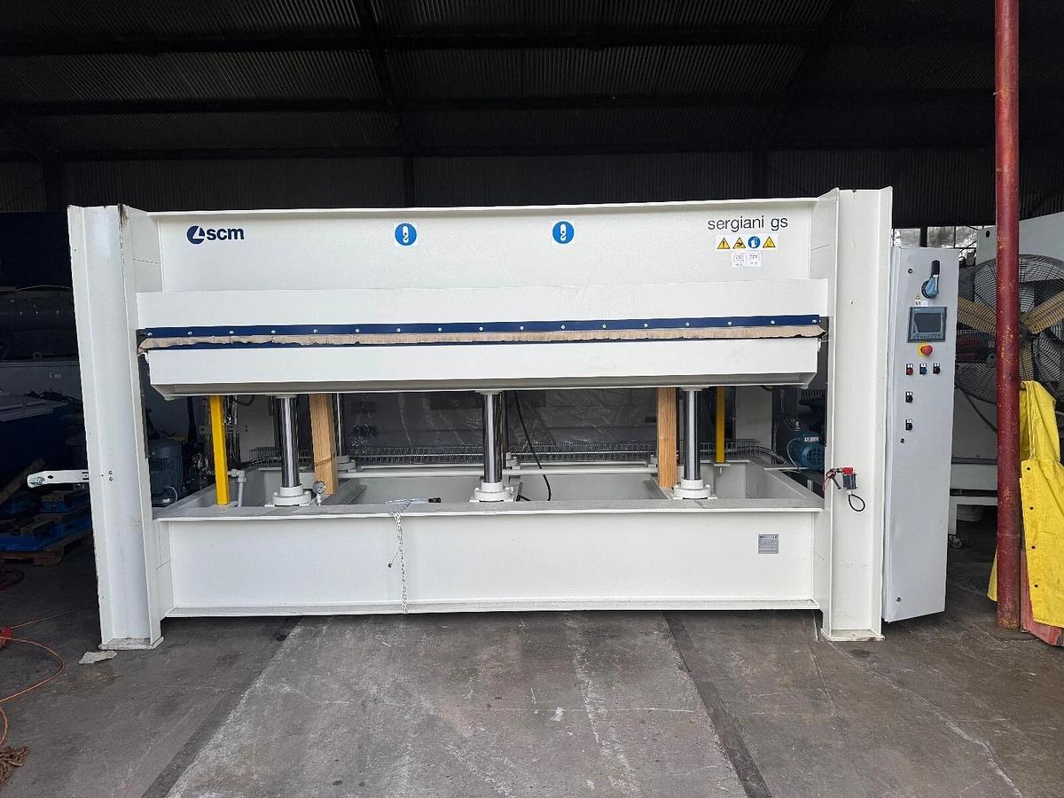 NEW 120 TON HEATED PLATTEN HYDRAULIC PRESS SERGIANI GS-6-120