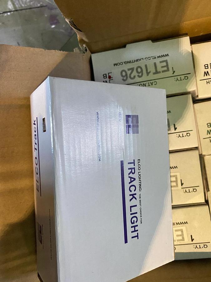 Used Elco 50W Line Voltage GU10 Base MR16 Gimbal Ring Fixture | Black | ET1626B