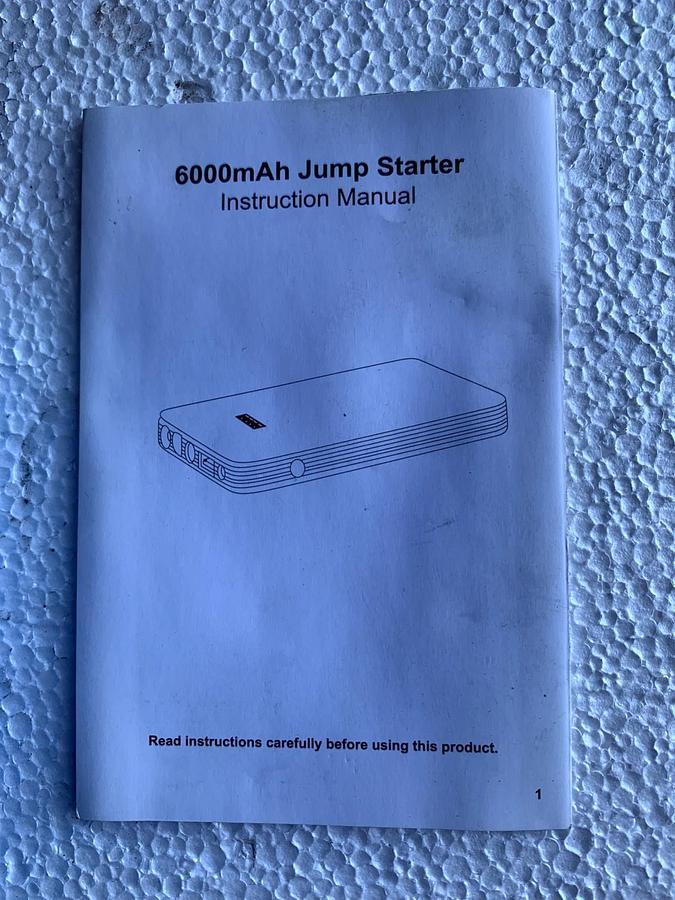 Used Smartech 6000mAh Lithium Powered 450A Vehicle Jump Starter With Power Bank