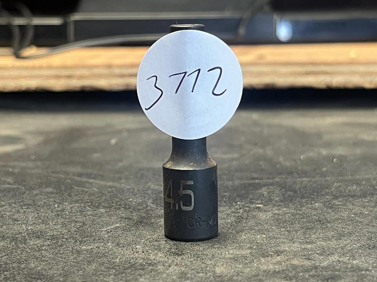 Used MATCO Tools "ADV" ADP4.5M6V, 1/4" Drive 4.5mm. 6Pt. Impact Socket, 2" Deep