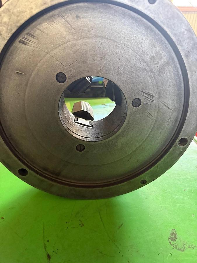 Used PHASE 2,  12" 3-Jaw Chuck 4" Hole Self Centering Jaws