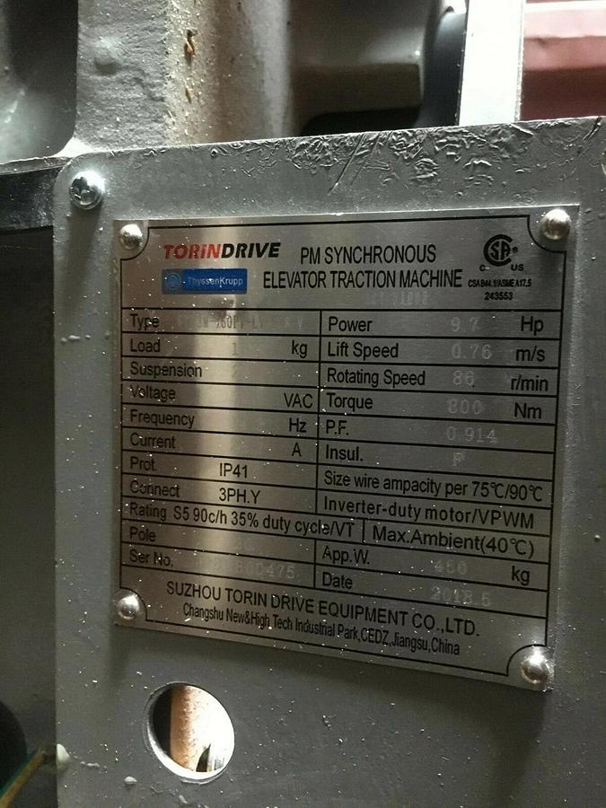 Used TorinDrive GTW3M-160P7-LV-SP8-V