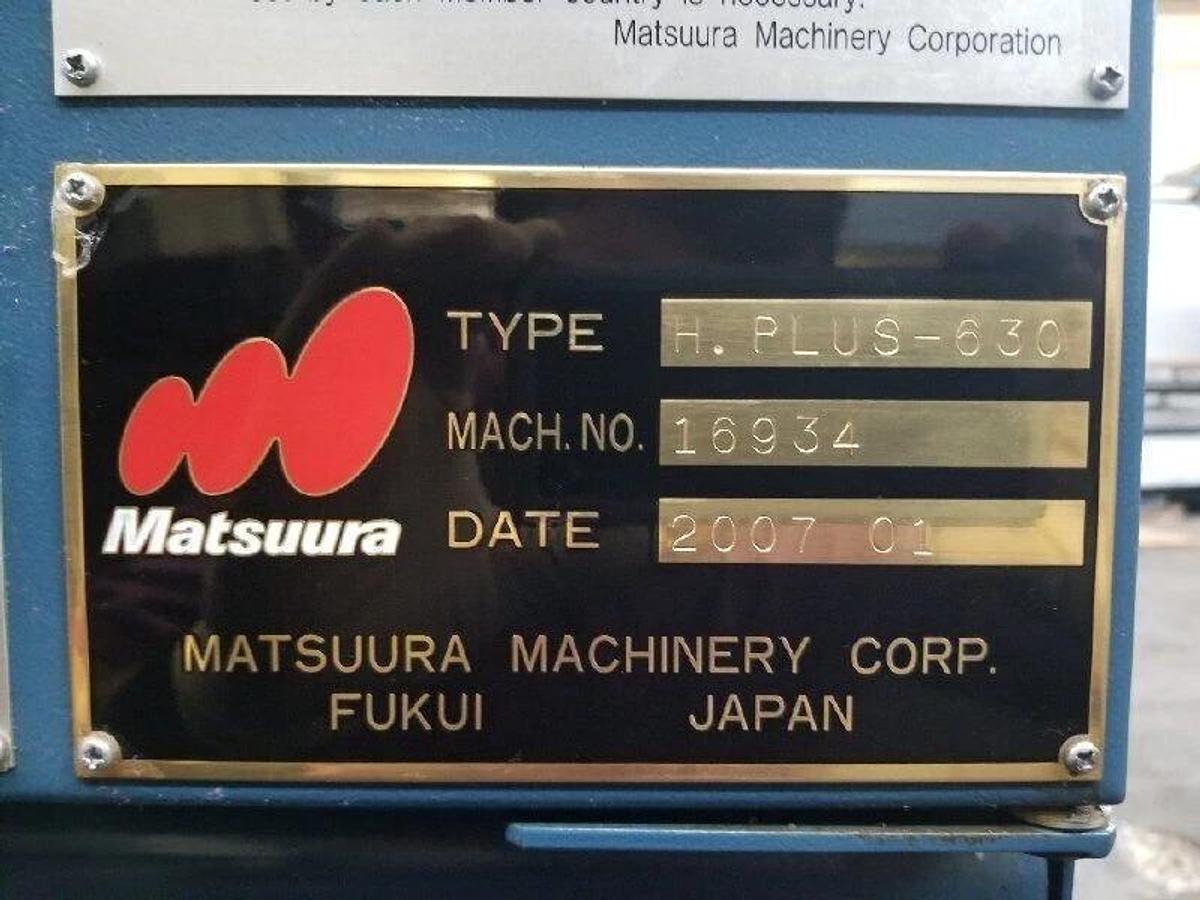 Used MATSUURA H-PLUS-630 CNC HMC 2007  7 Pallet Pool